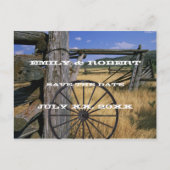 Land Rustic Sparen het Briefkaart van de Datum (Voorkant)