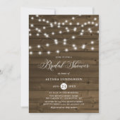 Land Rustic String Lights Vrijgezellenfeest Kaart (Voorkant)