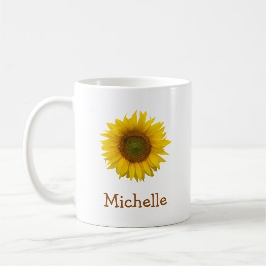 Land Rustic Sunflower Bloom Koffiemok (Links)