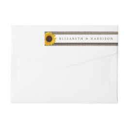 Land Rustic Sunflower & Burlap Wedding