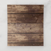 Land Rustic Sunflower Wedding Plaatskaartje (Binnenkant ongevouwen)