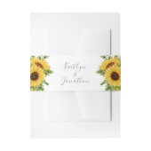 Land Rustic Sunflower Wedding Uitnodigingen Wikkel (Voorkant Voorbeeld)