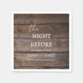 Land Rustic the Night before Wedding Servet (Voorkant)