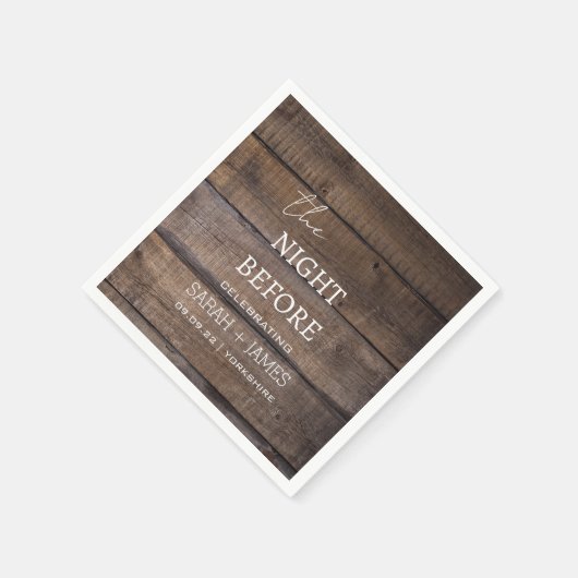 Land Rustic the Night before Wedding Servet (Hoek)