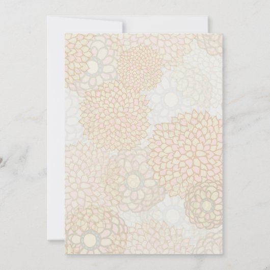 Land Rustic Wedding Floral Kaart (Achterkant)