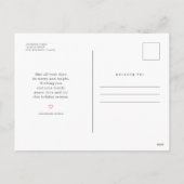 Land Rustic Wood met prettige kerst Feestdagenkaart (Achterkant)