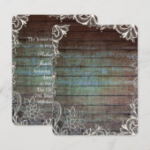 Land Rustiek Blauwe Schuur Hout kant Kaart (Voorkant / Achterkant)