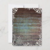 Land Rustiek Blauwe Schuur Hout kant Kaart (Voorkant)