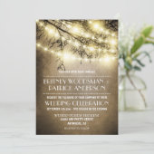Land Rustieke Boom Huwelijksuitnodigingen Kaart (Staand voorkant)