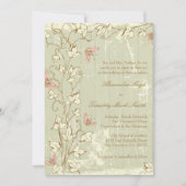  land rustieke crème bruiloft uitnodiging (Voorkant)