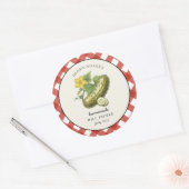 Land rustieke Dill augurk Inblikken pot label (Envelop)