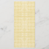 Land Rustieke Gele Zonnebloem Waterverf Bruiloft Menu (Achterkant)