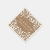 Land Rustieke Kant Bruiloft Servetten (Hoek)