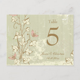 land Rustige crème-taartnummer Briefkaart