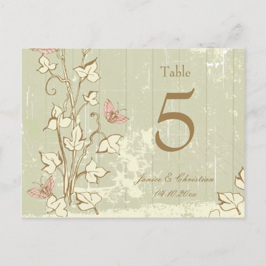 land Rustige crème-taartnummer Briefkaart (Voorkant)