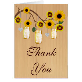 Land Rustige Gele Mason Jars Hartelijk dank