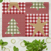 Land Rustige kerst Theedoek (Gevouwen)