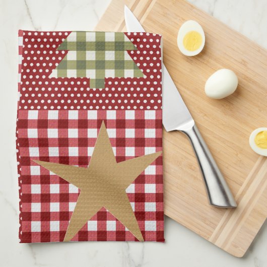 Land Rustige kerst Theedoek (Quarter Fold)