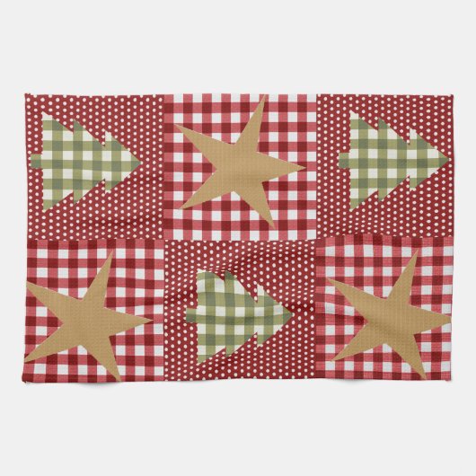 Land Rustige kerst Theedoek (Horizontaal)