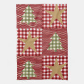 Land Rustige kerst Theedoek (Verticaal)