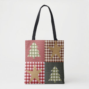 Land Rustige kerst Tote Bag
