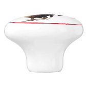 Land Rustige waterkuikens Keramische Knop (Zijkant)