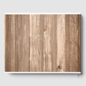 Land Rustige zonnebloem & bruinwoudhuwelijk Gastenboek (Achterkant)