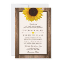 Land Rustige zonnebloem & bruinwoudhuwelijk