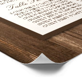 Land Rustige zonnebloem & bruinwoudhuwelijk Poster (Hoek)