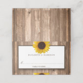 Land Rustige zonnebloem & houtwuwen Plaatskaartje (Buitenkant ongevouwen)