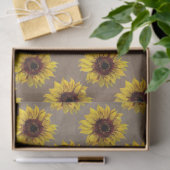 Land Rustige Zonnebloem Rigende Gift Wrap Weefsel Tissuepapier (Geschenk)