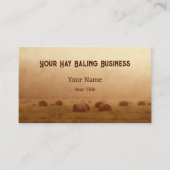 Land Rustisch Boerderij Hay Bales Visitekaartje (Voorkant)