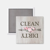 Land Rustisch Floral Roos Dishwasher Magnet (Voorkant / Achterkant)