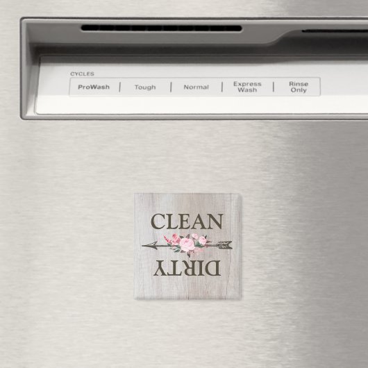 Land Rustisch Floral Roos Dishwasher Magnet (Insitu (Vaatwasser))
