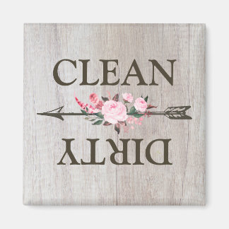 Land Rustisch Floral Roos Dishwasher Magnet