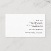 Land Rustisch geregenereerd hout Visitekaartje (Achterkant)