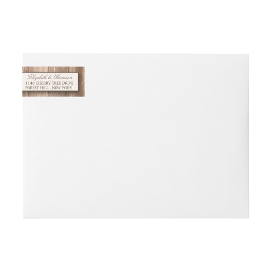 Land Rustisch Hoefijzer en bruin hout (Voorkant)