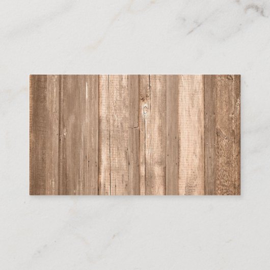 Land Rustisch Hoefijzer en bruin hout Informatiekaartje (Achterkant)