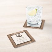 Land Rustisch Hoefijzer en bruin hout Kartonnen Onderzetters (Insitu)