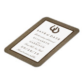 Land Rustisch Hoefijzer op overlapping sparen de d Magneet (Linkerzijde)