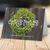 Land Rustisch hout Eerste Kerstkerst Nieuw startpu Feestdagen Kaart