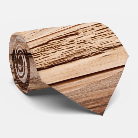 Land Rustisch Hout Western Barn Wood Mannen Stropd Stropdas (Opgerold)