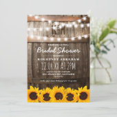 Land Rustisch Vrijgezellenfeest | Zonnebloemen Kaart (Staand voorkant)