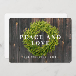 Land Rustisch Wreate Botanische Kerstmis Feestdagenkaart