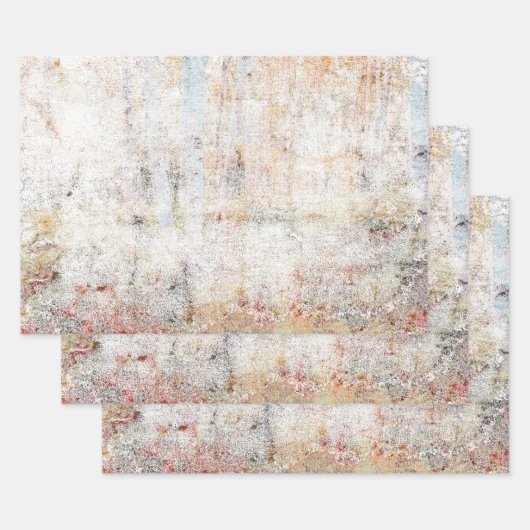 Land Rustische  witte beige textuur Inpakpapier Vel (Set)