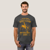 Land Saloon Western Rodeo Gift Idee Cowboy T-shirt (Voorkant volledig)