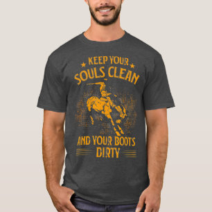 Land Saloon Western Rodeo Gift Idee Cowboy T-shirt