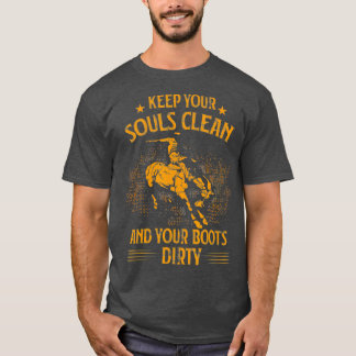 Land Saloon Western Rodeo Gift Idee Cowboy T-shirt