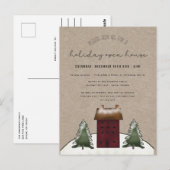 Land Saltbox Rustige Familie Holiday Open House Briefkaart (Voorkant / Achterkant)