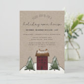 Land Saltbox Rustige Familie Holiday Open House Kaart (Staand voorkant)